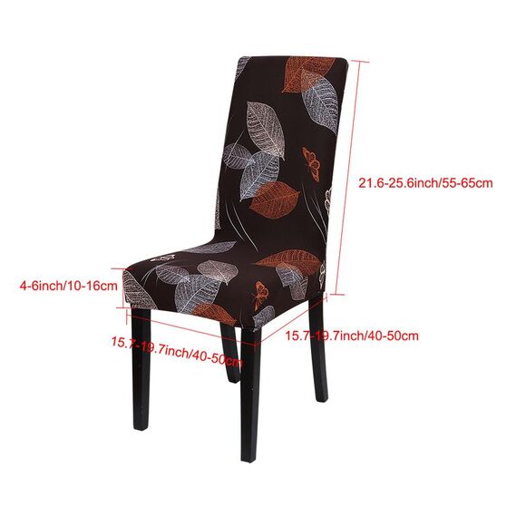 Stretch Dining Chair Cover Floral Pattern Removable Washable Chair Protector - Picture 4 of 6